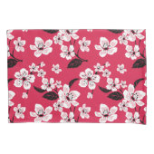 HOUSSE D'OREILLERS CHERRY BLOSSOM - SAKURA (ROUGE) (devant-gauche)