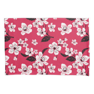 HOUSSE D'OREILLERS CHERRY BLOSSOM - SAKURA (ROUGE)