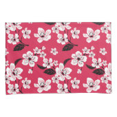 HOUSSE D'OREILLERS CHERRY BLOSSOM - SAKURA (ROUGE) (devant-Droit)