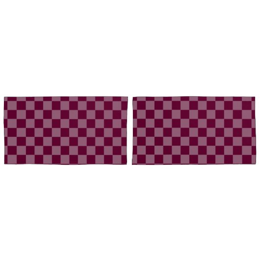 Housse D'oreillers Cherry Checker deux tones Pillowcases HAMbyWG (devant-Set)