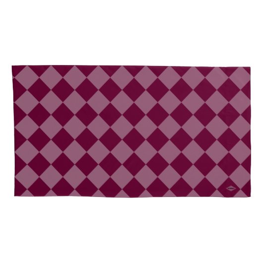 Housse D'oreillers Cherry Checker deux tones Pillowcases HAMbyWG (Dos-Droit)