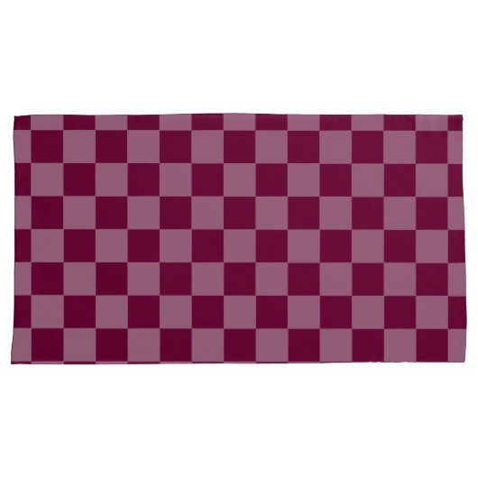 Housse D'oreillers Cherry Checker deux tones Pillowcases HAMbyWG (devant-Droit)