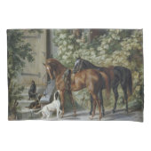 Housse D'oreillers Chevaux à la Porche (par Albrecht Adam) (devant)