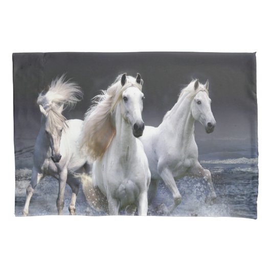 Housse D'oreillers Chevaux à lancer l'oreiller (devant-gauche)