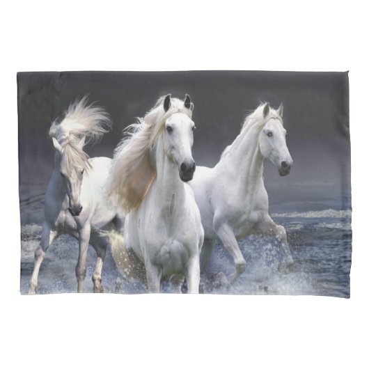 Housse D'oreillers Chevaux à lancer l'oreiller (devant)