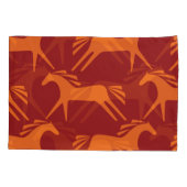 Housse D'oreillers Chevaux : Beauté équestre rouge sans mer. (Dos)