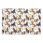 Housse D'oreillers Chevaux et motif de chaussures de cheval personnal (Dos)