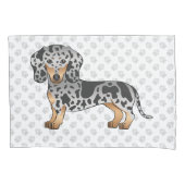 Housse D'oreillers Cheveux Courtes Et Poignets Noir Et Tan (devant-gauche)