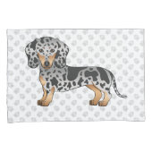 Housse D'oreillers Cheveux Courtes Et Poignets Noir Et Tan (devant-Droit)