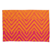 Chevron Ombre Stencil | orange rose chaud