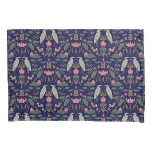 Housse D'oreillers Chic bleu marine Heron Pond Heritage Revival