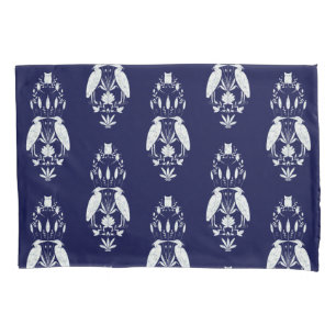 Housse D'oreillers Chic bleu marine Heron Pond Heritage Revival