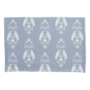 Housse D'oreillers Chic bleu poussiéreux Héron Heritage Revival