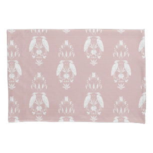 Housse D'oreillers Chic neutre rose poudrée Heron Heritage Revival