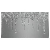 Housse D'oreillers Chic Parties scintillant Argent Lecteurs Étincelle (devant-Droit)