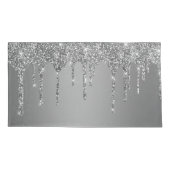 Housse D'oreillers Chic Parties scintillant Argent Lecteurs Étincelle (Dos-gauche)