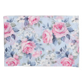 Housse D'oreillers Chic roses chic Shabby et fleurs blanches motif (devant-gauche)