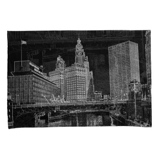 Housse D'oreillers Chicago River 1967 (devant-Droit)