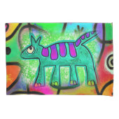 Housse D'oreillers Chien blanc Coque coussin (devant)