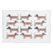 Housse D'oreillers Chien de saucisse Dachshund (Dos-gauche)