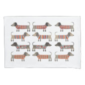 Housse D'oreillers Chien de saucisse Dachshund (devant-gauche)