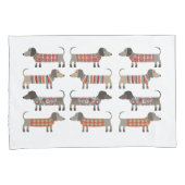 Housse D'oreillers Chien de saucisse Dachshund (devant-Droit)