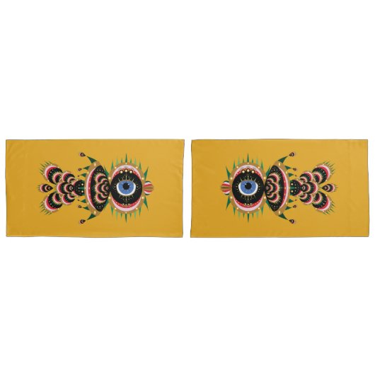 Housse D'oreillers Chimera - Poisson Oiseau King Pillowcase (devant-Set)