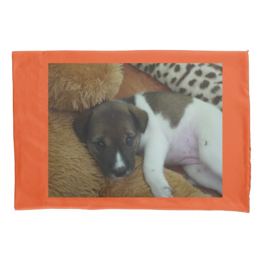 Housse D'oreillers Chiot (devant)