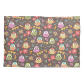 Housse D'oreillers Chouette Brown. (Dos)