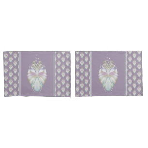 Housse D'oreillers Chouette Oracle Pastel Purple