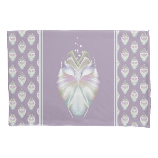 Housse D'oreillers Chouette Oracle Pastel Purple (devant-gauche)