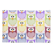 Housse D'oreillers Chouettes mignonnes, Chouette Motif, Chouettes pou (Dos)