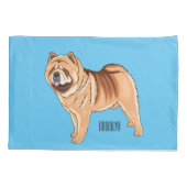 Housse D'oreillers Chow Chow dog cartoon (Dos)
