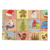 Housse D'oreillers Christmas Advent : Collection d'éléments Doodle (Dos)
