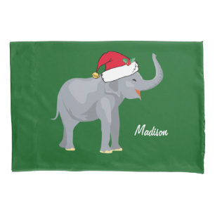 Housse D'oreillers Christmas Elephant