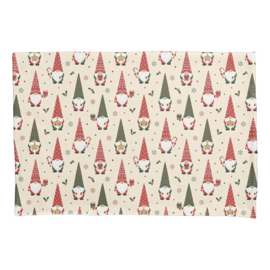 Housse D'oreillers Christmas Gnome Party Pattern (devant-gauche)