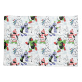 Housse D'oreillers Christmas penguin ice skating (Dos)