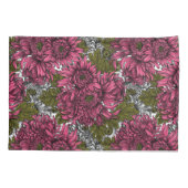Housse D'oreillers Chrysanthème rose (Dos)