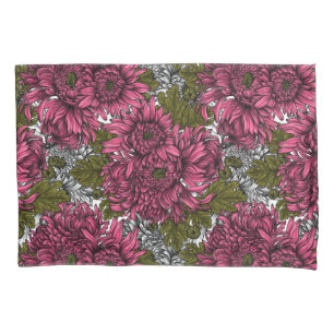 Housse D'oreillers Chrysanthème rose