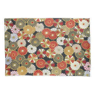 Housse D'oreillers Chrysanthèmes en or