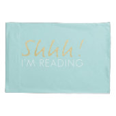 Housse D'oreillers Chut ! Je suis Lecture Jeu de Pillowcase (Dos-gauche)