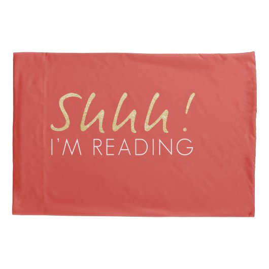 Housse D'oreillers Chut ! Je suis Lecture Jeu de Pillowcase (Dos-gauche)