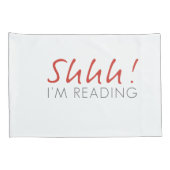 Housse D'oreillers Chut ! Je suis Lecture Jeu de Pillowcase (Dos-Droit)