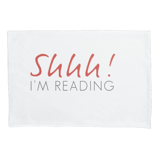 Housse D'oreillers Chut ! Je suis Lecture Jeu de Pillowcase (devant-gauche)