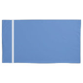 Housse D'oreillers Ciel bleu blanc rayure bordure (devant-gauche)