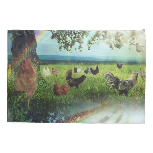 Housse D'oreillers Ciel de poulet (Dos)