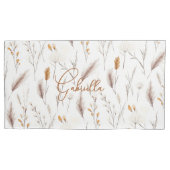 Housse D'oreillers Cinnamon Boho Meadow Watercolor Custom Monogram  (devant)