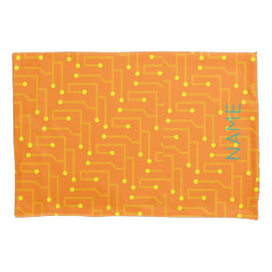 Housse D'oreillers Circuit Board Kids NAME Moderne Gaming Tech Décor
