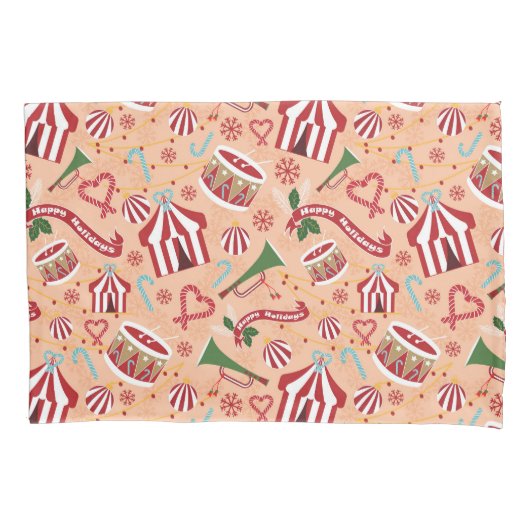 Housse D'oreillers Cirque de Noël (devant)