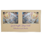 Housse D'oreillers Citation de photo de chatons (devant-gauche)
